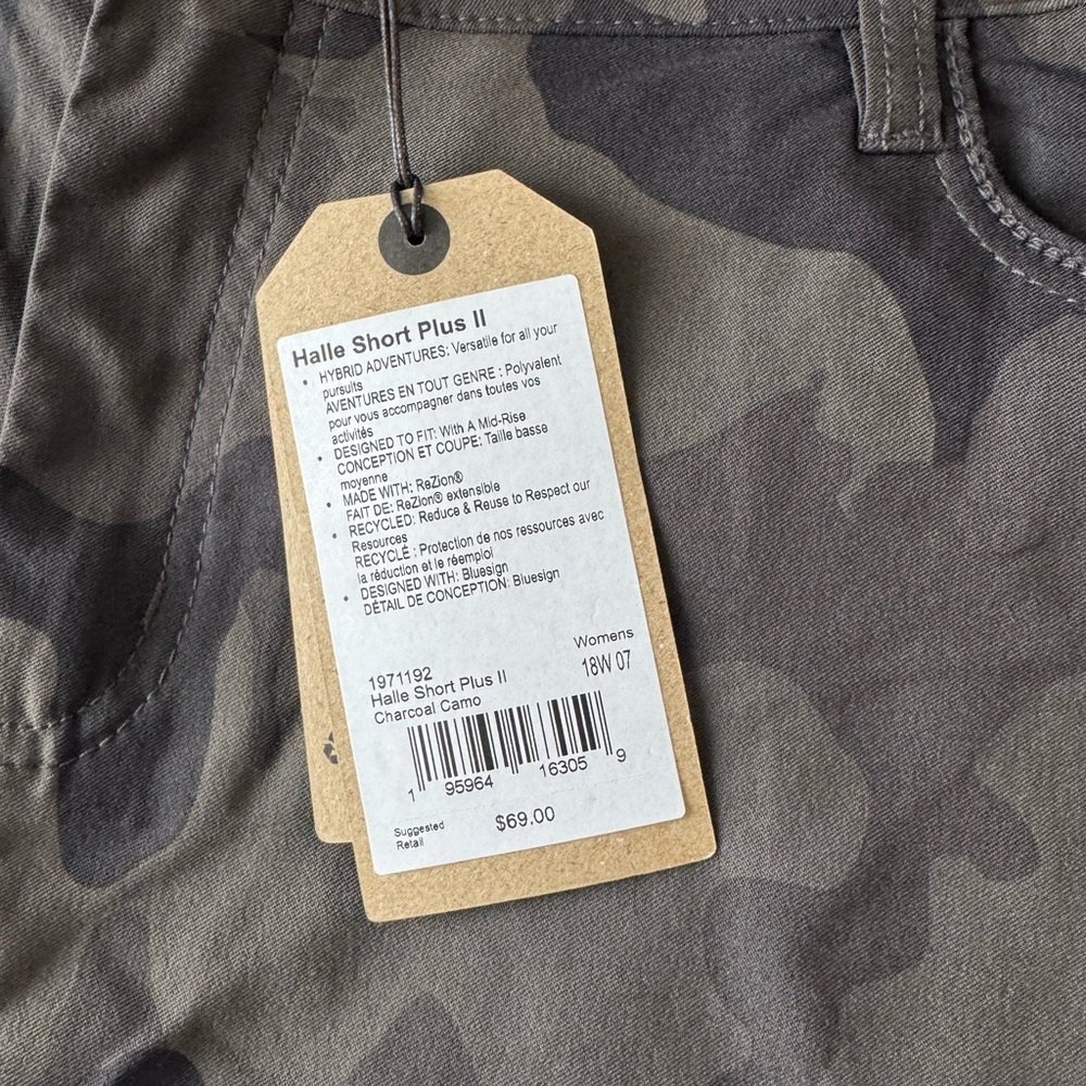 Prana Halle Short Plus II Size 18 - Picture 3 of 4